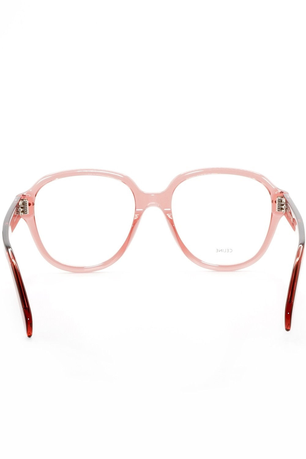 Celine - Occhiali da vista in celluloide tondi per donna burgundy  - CL50107I