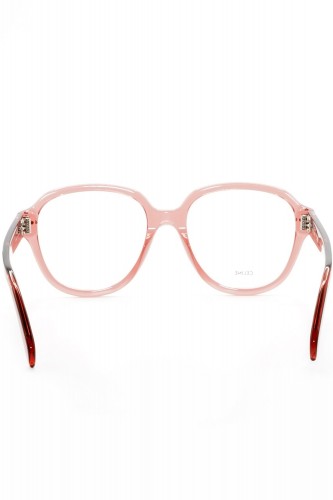 Celine - Occhiali da vista in celluloide tondi per donna burgundy  - CL50107I