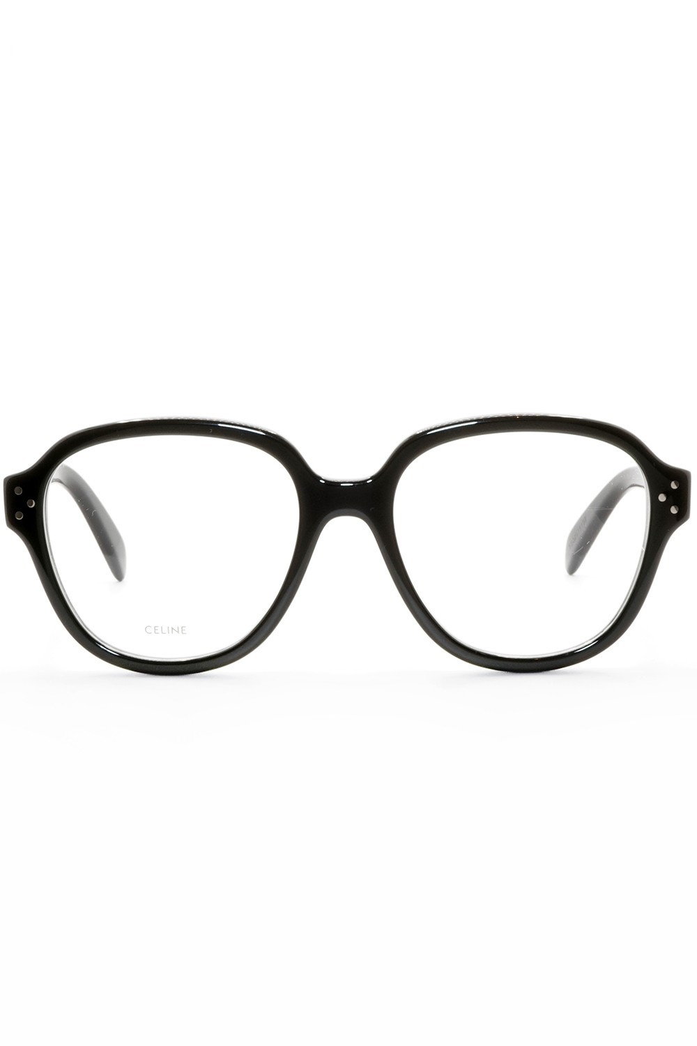 Celine - Occhiali da vista in celluloide tondi per donna nero - CL50107I 001