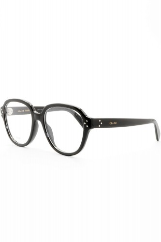 Celine - Occhiali da vista in celluloide tondi per donna nero - CL50107I 001