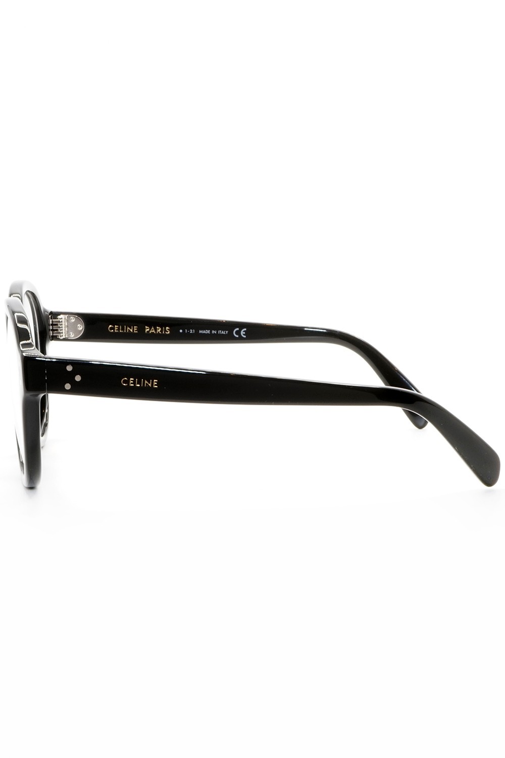 Celine - Occhiali da vista in celluloide tondi per donna nero - CL50107I 001