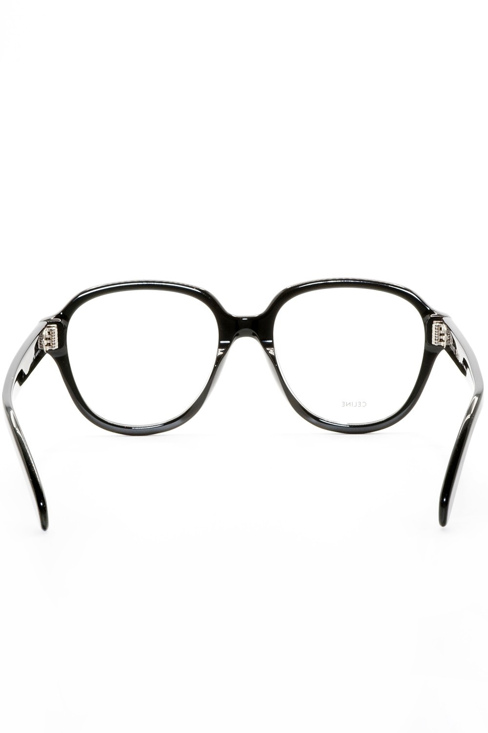 Celine - Occhiali da vista in celluloide tondi per donna nero - CL50107I 001