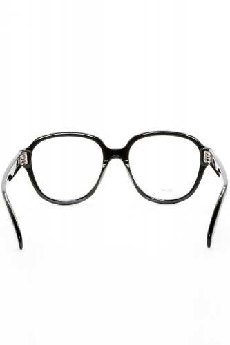 Celine - Occhiali da vista in celluloide tondi per donna nero - CL50107I 001