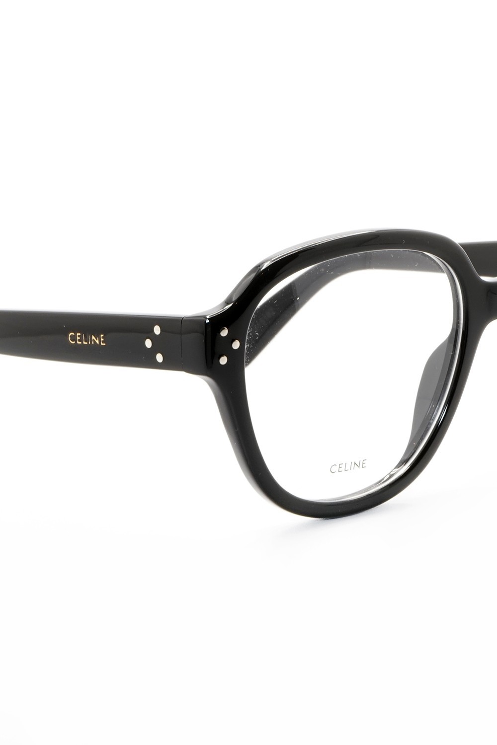 Celine - Occhiali da vista in celluloide tondi per donna nero - CL50107I 001