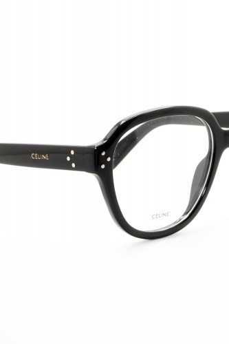 Celine - Occhiali da vista in celluloide tondi per donna nero - CL50107I 001