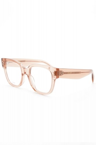 Celine - Occhiali da vista in celluloide squadrati per donna rosa - CL50066I 074