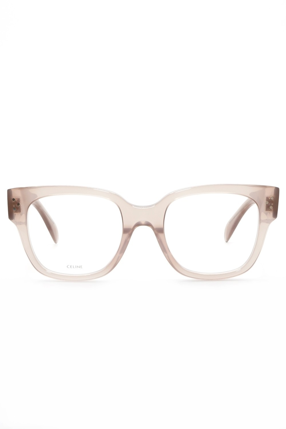 Celine - Occhiali da vista in celluloide squadrati per donna fango - CL50066I