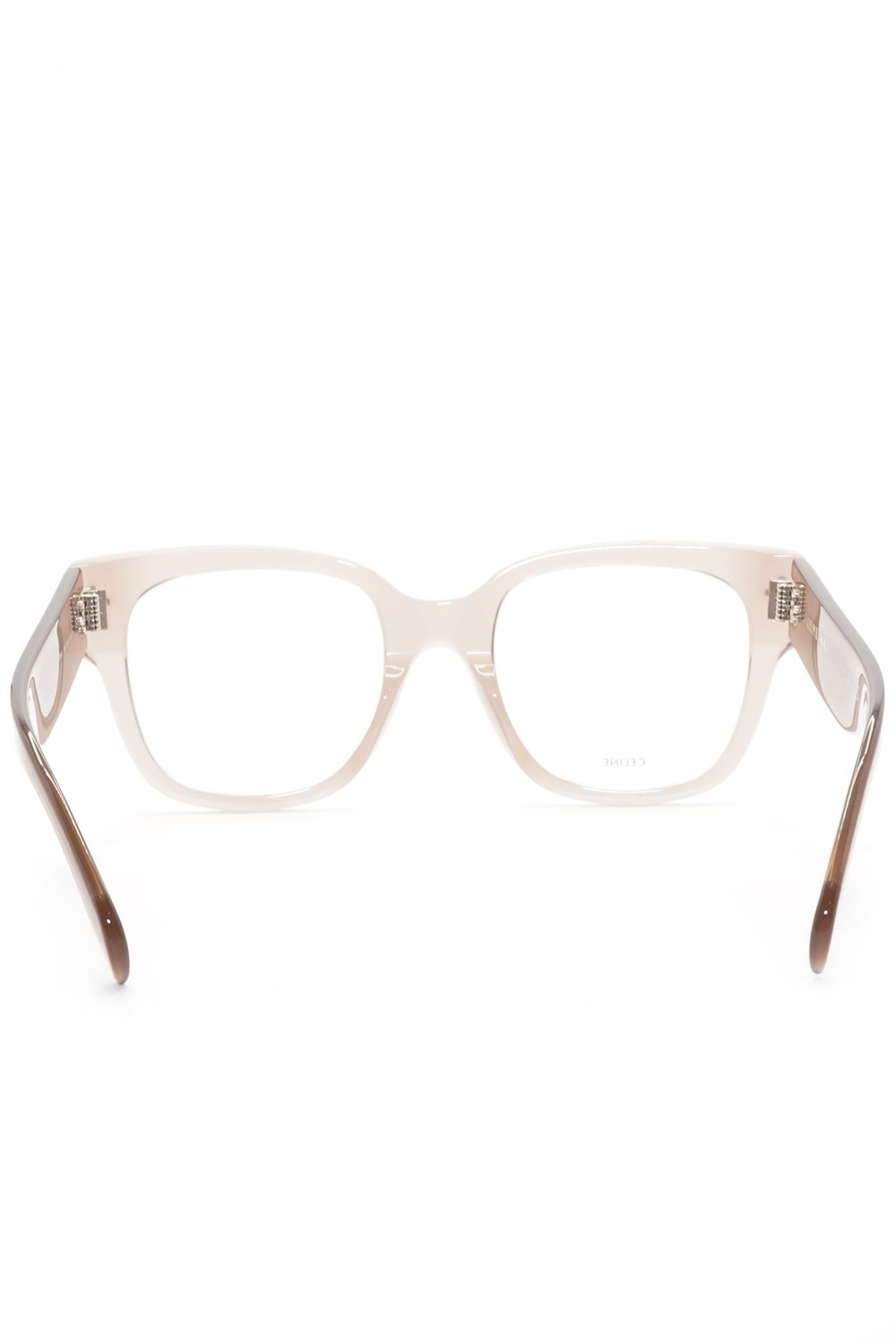 Celine - Occhiali da vista in celluloide squadrati per donna fango - CL50066I