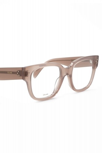 Celine - Occhiali da vista in celluloide squadrati per donna fango - CL50066I