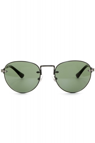 Persol - Occhiali da sole in metallo tondi unisex nero - 2491S 1078/31