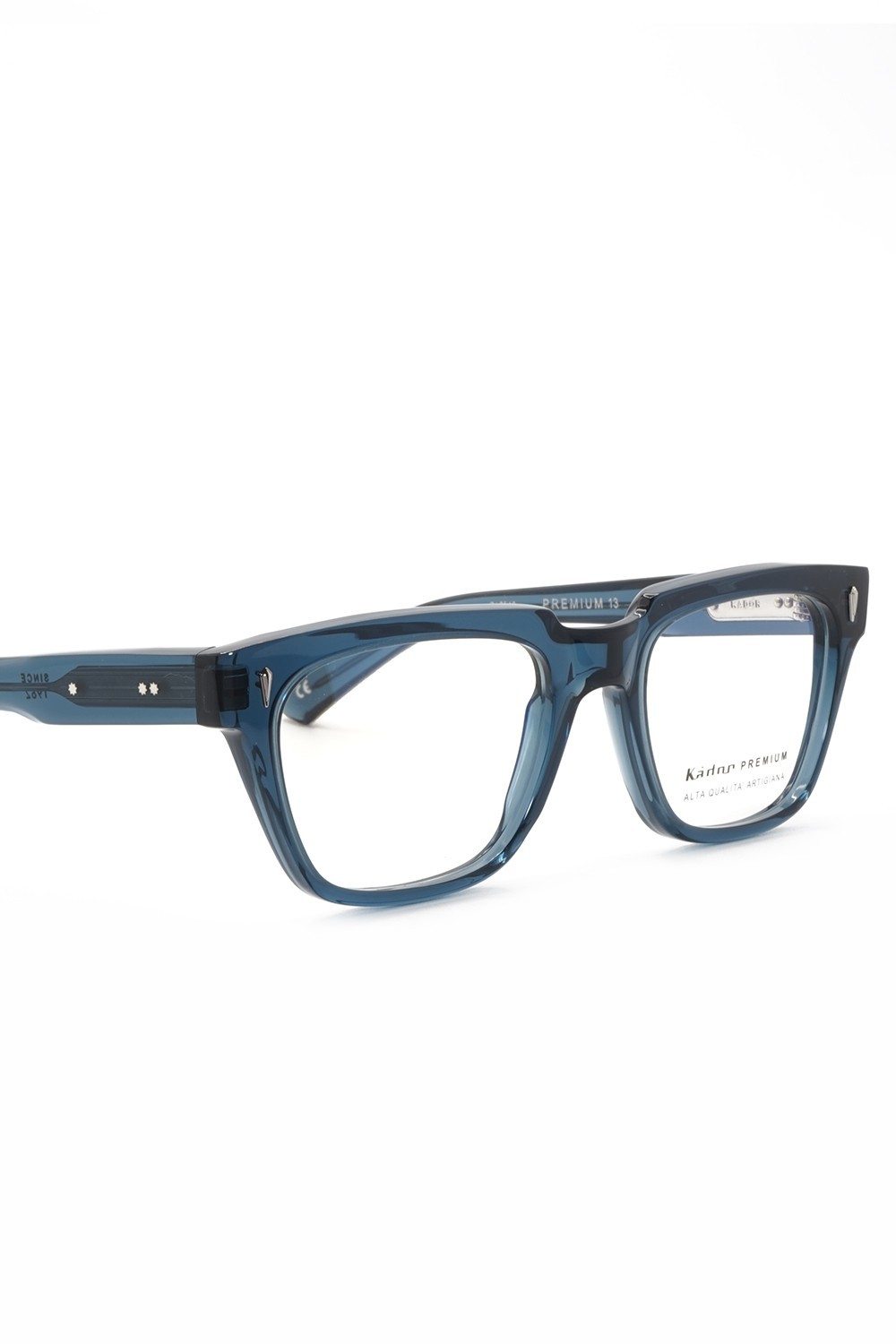 Kador - Occhiali da vista in celluloide squadrati unisex blu - PREMIUM13 2548