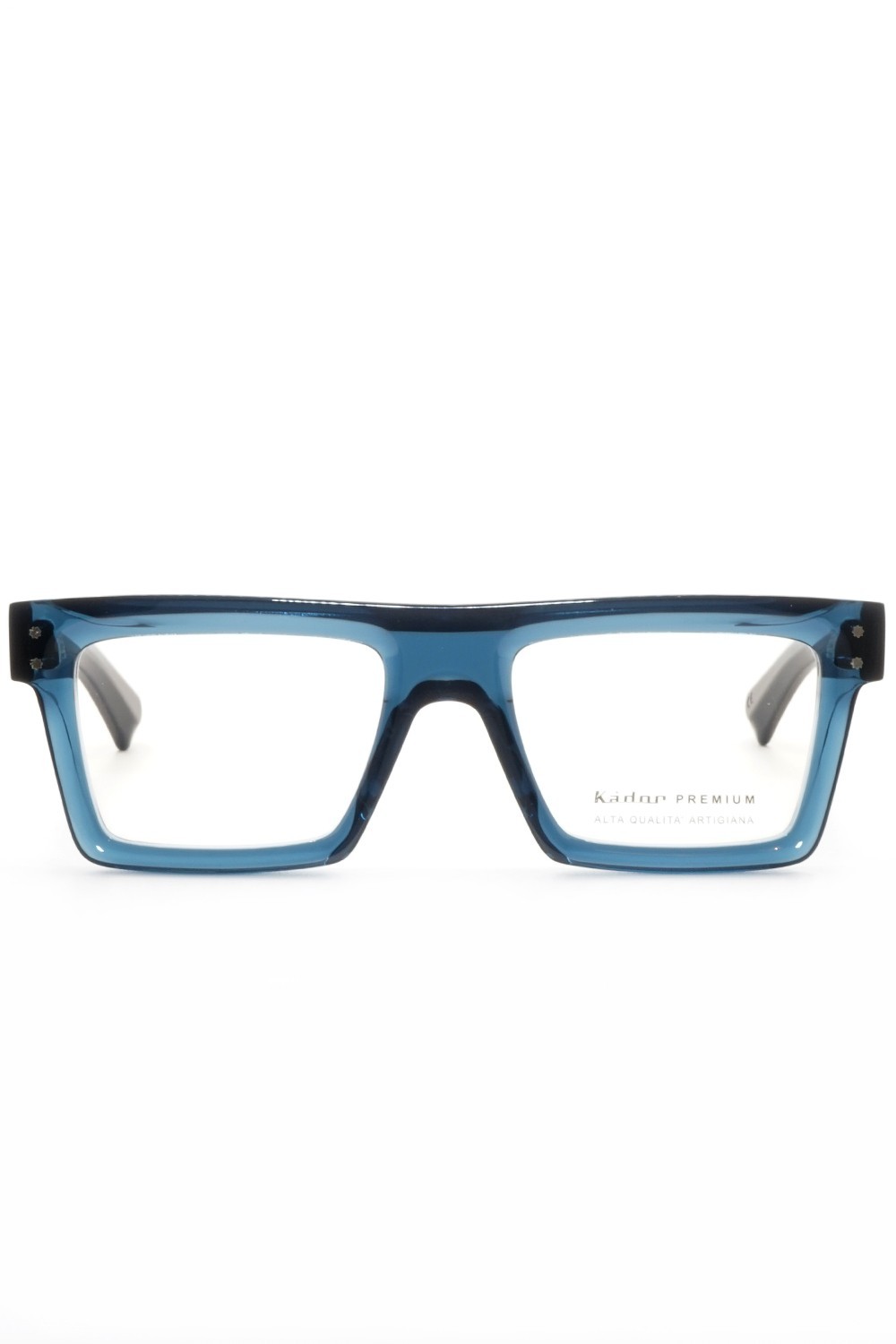 Kador - Occhiali da vista in celluloide rettangolari unisex blu - PREMIUM7 2548
