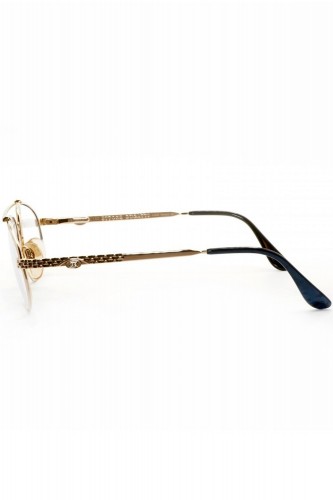 Bugatti - Occhiali da vista vintage in metallo a goccia per uomo platino -