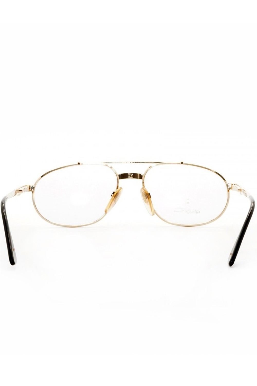 Bugatti - Occhiali da vista vintage in metallo a goccia per uomo platino -