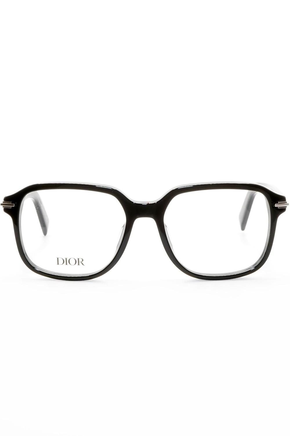 Christian Dior - Occhiali da vista in celluloide squadrati unisex nero - S51