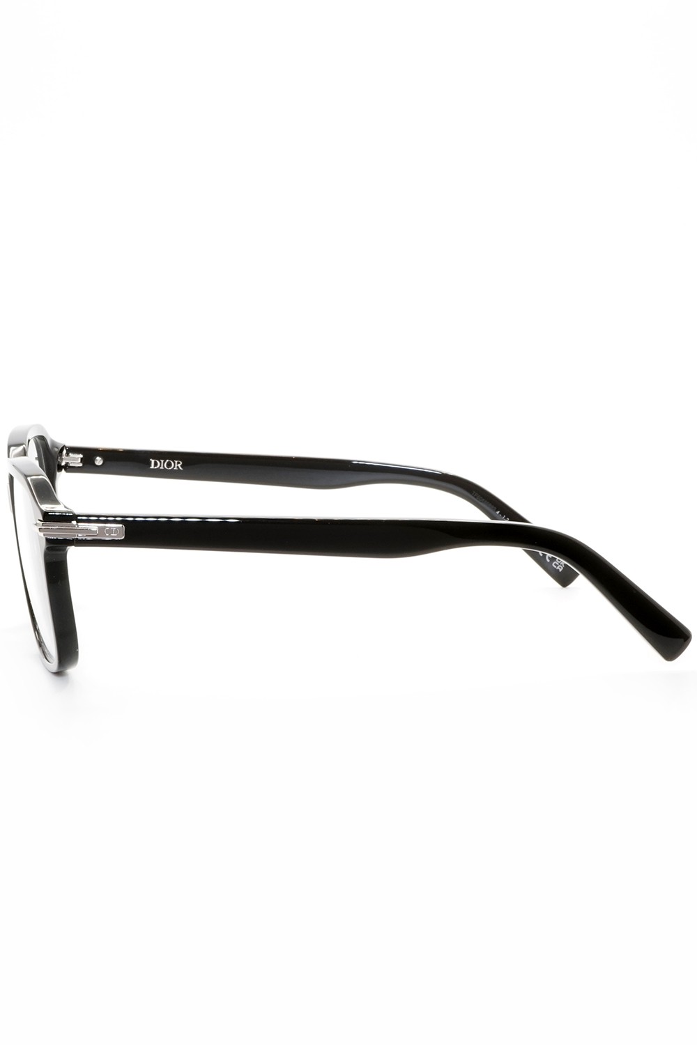 Christian Dior - Occhiali da vista in celluloide squadrati unisex nero - S51