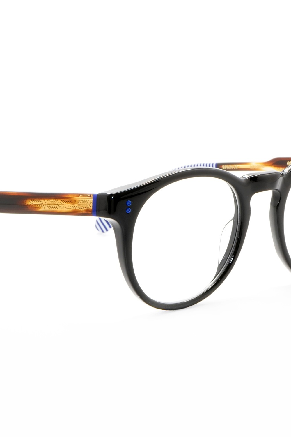 Etnia Barcelona - Occhiali da vista in celluloide tondi unisex nero -