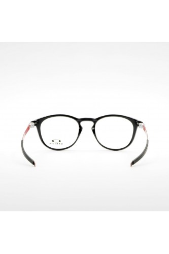 Oakley - Occhiali da vista in celluloide tondi per uomo nero/rosso, nero/oro -