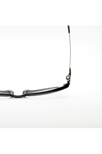 Oakley - Occhiali da vista in celluloide tondi per uomo nero/rosso, nero/oro -