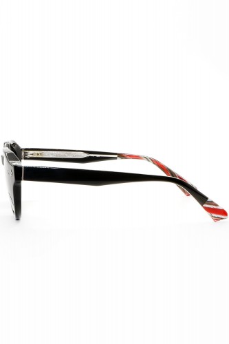 Etnia Barcelona - Occhiali da sole in celluloide tondi unisex nero - TOSSA SUN