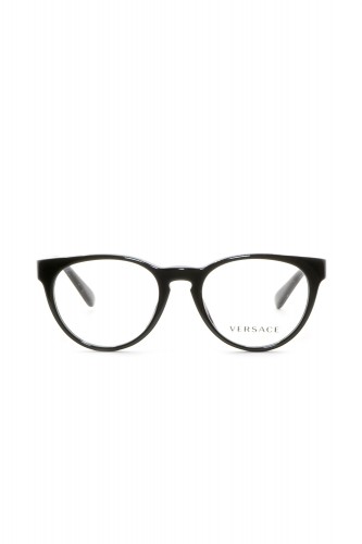 Versace - Occhiali da vista in celluloide tondi per bambina nero - VK3321U GB1 2