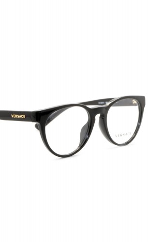 Versace - Occhiali da vista in celluloide tondi per bambina nero - VK3321U GB1