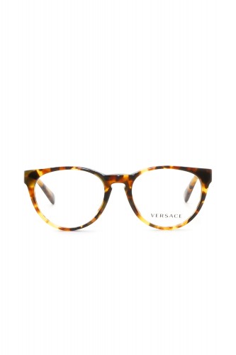 Versace - Occhiali da vista in celluloide tondi per bambina tartarugato - 2