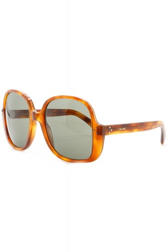 Celine - Occhiali da sole in celluloide a farfalla per donna tartarugato -