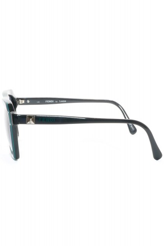 Fendi Vintage - Occhiali da sole vintage in celluloide squadrati unisex blu -