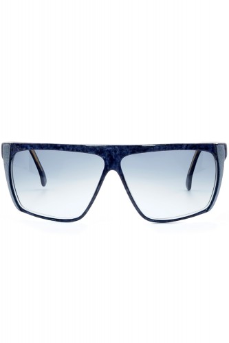 Fendi Vintage - Occhiali da sole vintage in celluloide squadrati unisex blu - 2