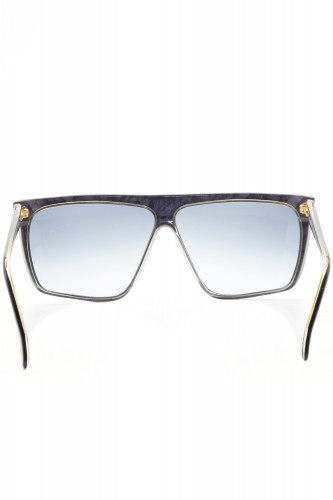 Fendi Vintage - Occhiali da sole vintage in celluloide squadrati unisex blu -