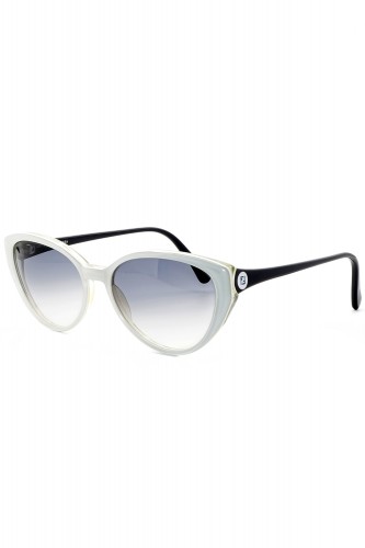Fendi Vintage - Occhiali da sole vintage in celluloide cat eye per donna bianco