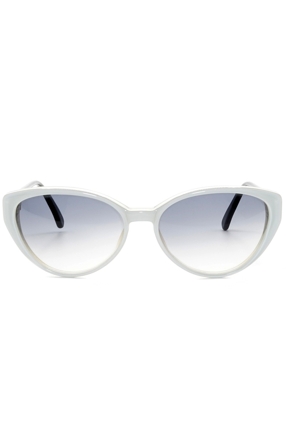 Fendi Vintage - Occhiali da sole vintage in celluloide cat eye per donna bianco