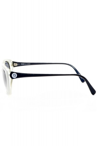 Fendi Vintage - Occhiali da sole vintage in celluloide cat eye per donna bianco