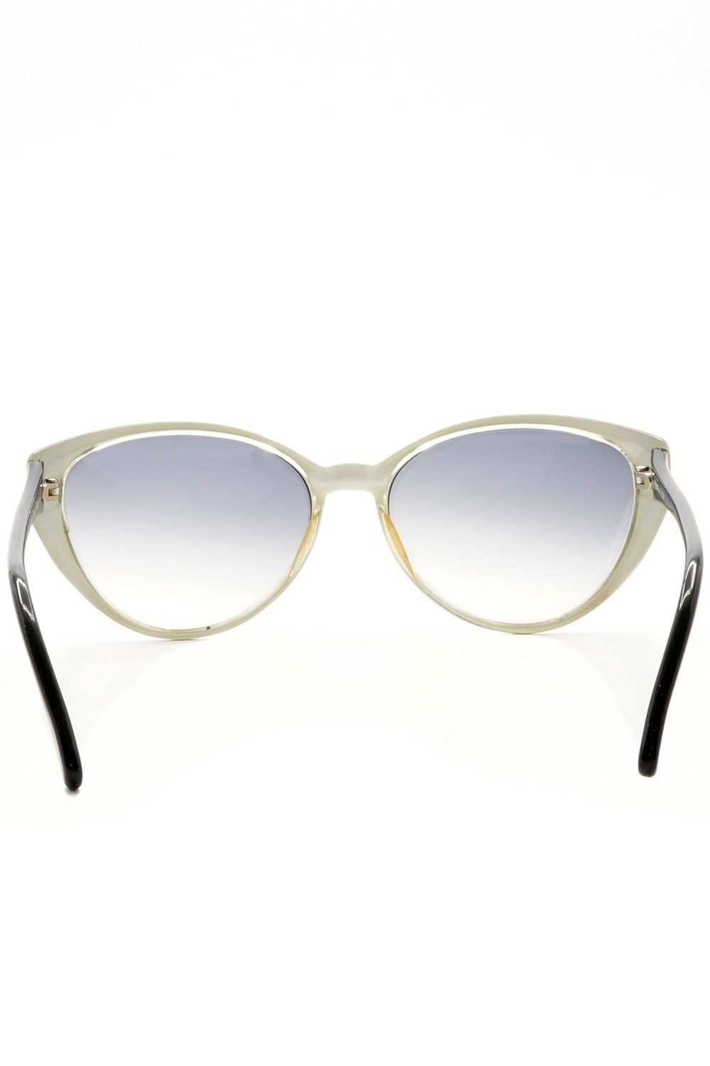 Fendi Vintage - Occhiali da sole vintage in celluloide cat eye per donna bianco