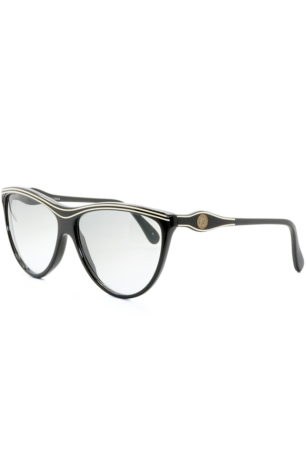 Fendi Vintage - Occhiali da sole vintage in celluloide cat eye per donna nero -