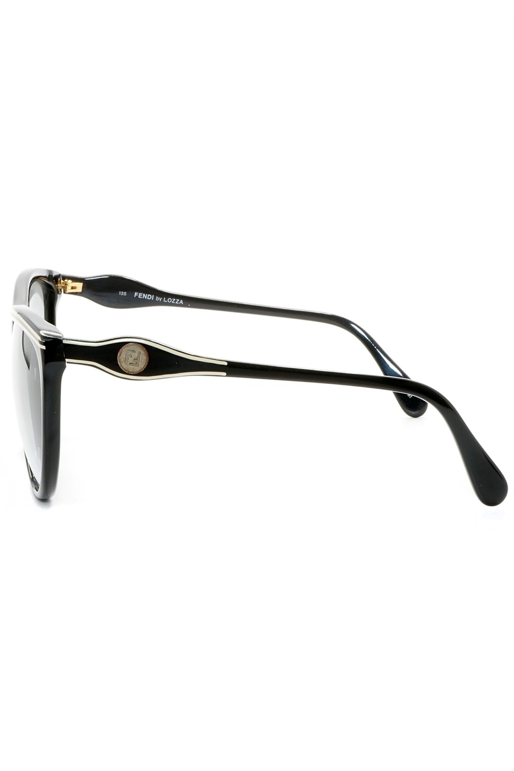 Fendi Vintage - Occhiali da sole vintage in celluloide cat eye per donna nero -