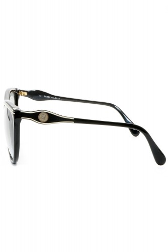 Fendi Vintage - Occhiali da sole vintage in celluloide cat eye per donna nero -