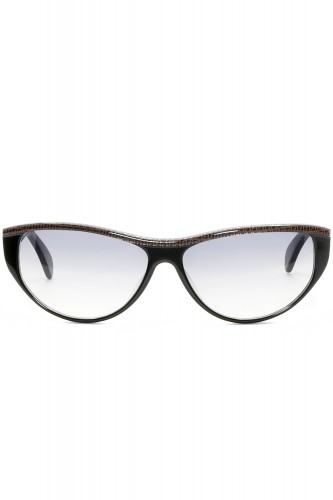 Fendi Vintage - Occhiali da sole vintage in celluloide cat eye per donna nero - 2