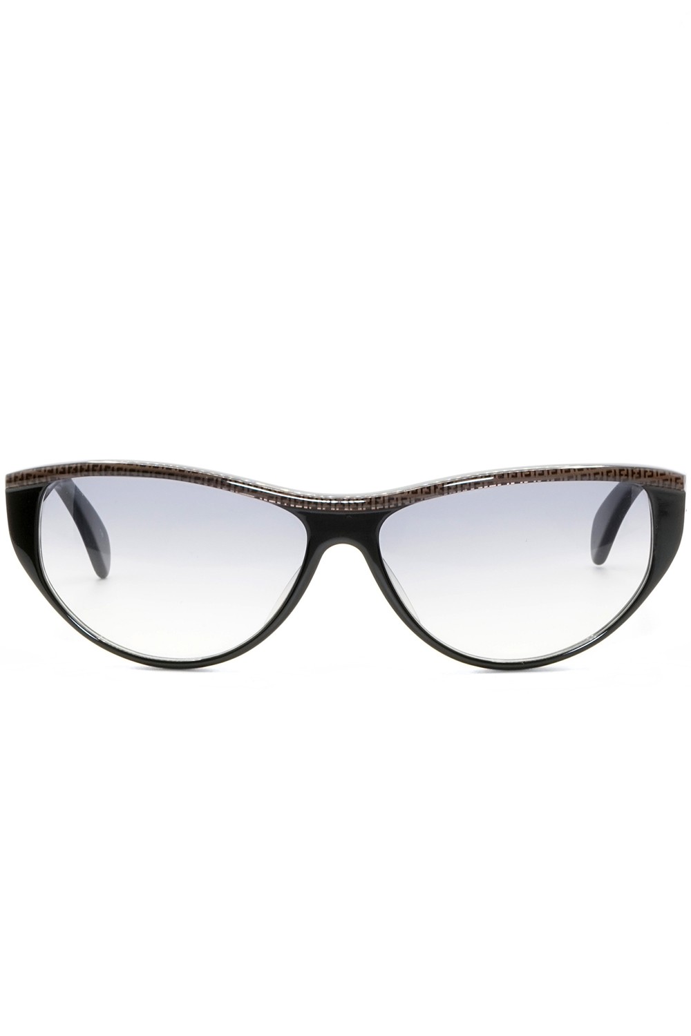 Fendi Vintage - Occhiali da sole vintage in celluloide cat eye per donna nero -