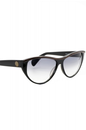Fendi Vintage - Occhiali da sole vintage in celluloide cat eye per donna nero -