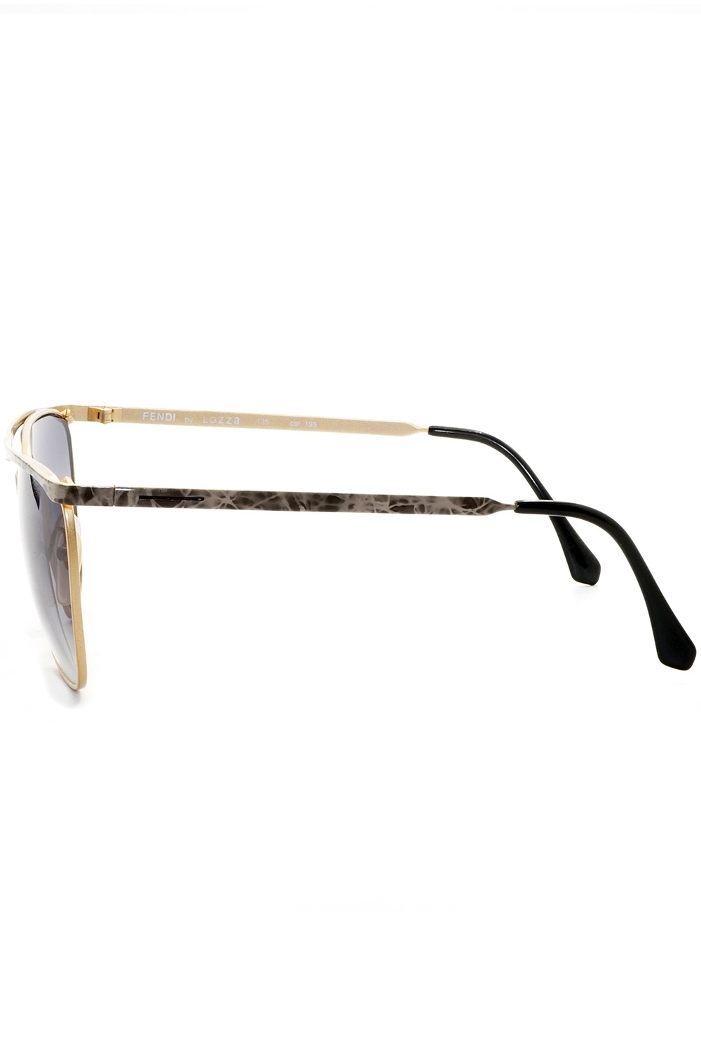 Fendi Vintage - Occhiali da sole vintage in metallo squadrati unisex oro - FS41