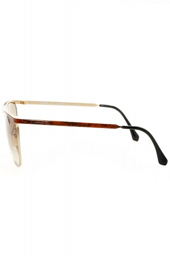 Fendi Vintage - Occhiali da sole vintage in metallo squadrati unisex oro - FS41