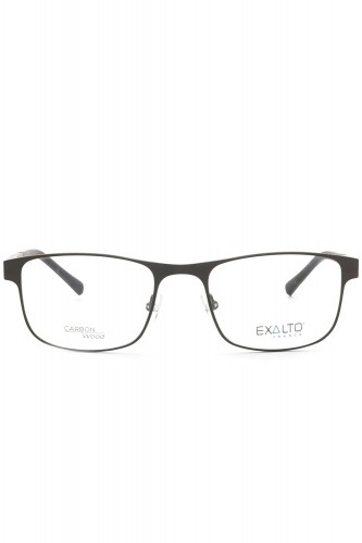 Exalto - Occhiali da vista in metallo rettangolari per uomo grigio - 12M061