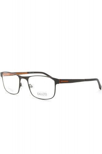 Exalto - Occhiali da vista in metallo rettangolari per uomo grigio - 12M061