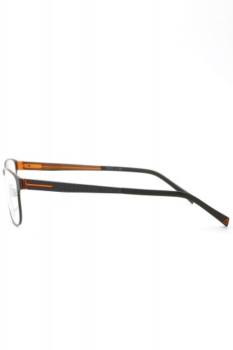 Exalto - Occhiali da vista in metallo rettangolari per uomo grigio - 12M061