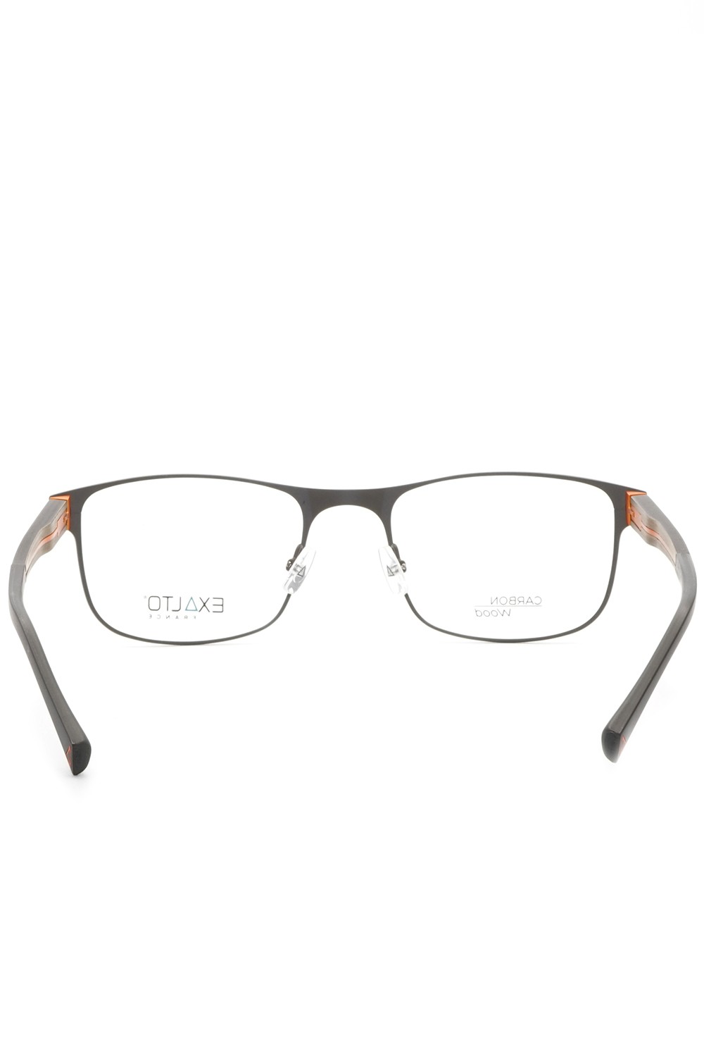 Exalto - Occhiali da vista in metallo rettangolari per uomo grigio - 12M061