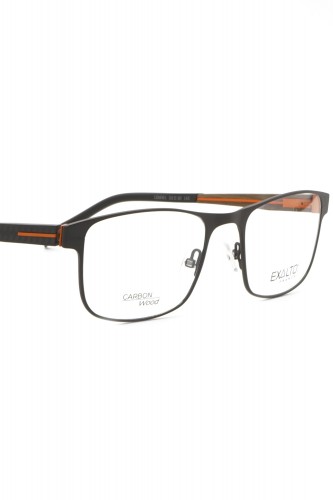 Exalto - Occhiali da vista in metallo rettangolari per uomo grigio - 12M061