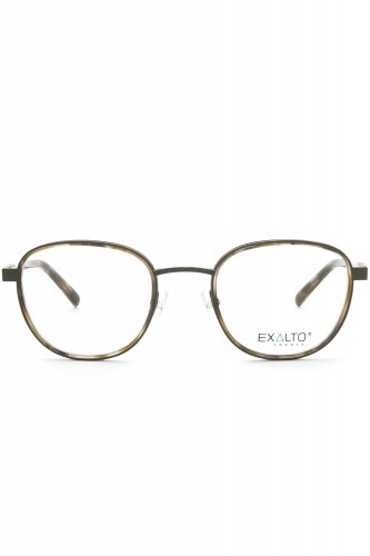 Exalto - Occhiali da vista in combinati tondi unisex tartarugato - 65N344 2
