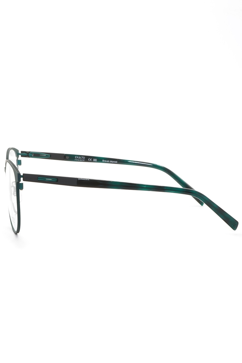 Exalto - Occhiali da vista in metallo squadrati unisex verde - 65N463